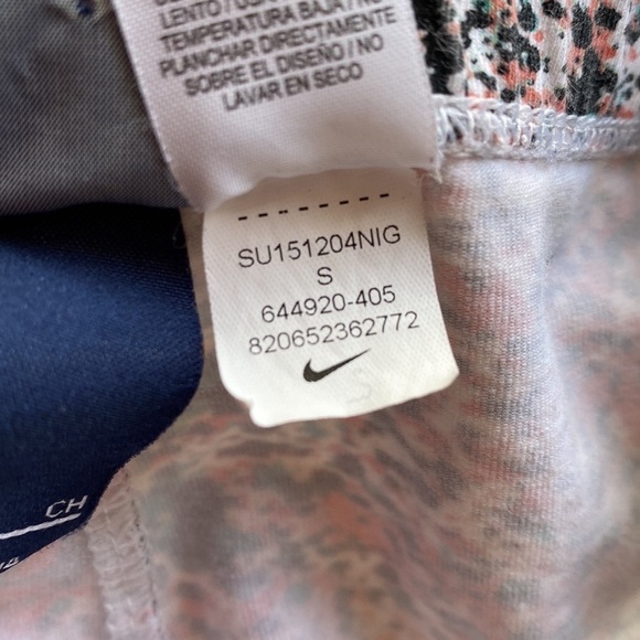 Nike Paint Splatter Print Cropped Leggings Crops Cropped Pants Running Tights S - Picture 5 of 7